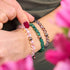 Bracelet Verre Sirène Blanc Arc-en-Ciel x Fil Rouge